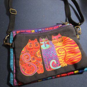 Laurel Burch 2 Piece Purse Feline Friends Cats Crossbody